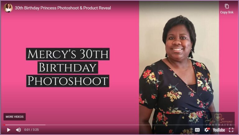 30th birthday princess photoshoot