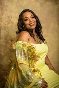 crystal green branding portrait