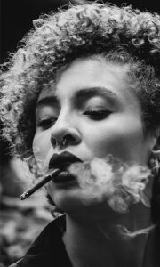 smoking woman