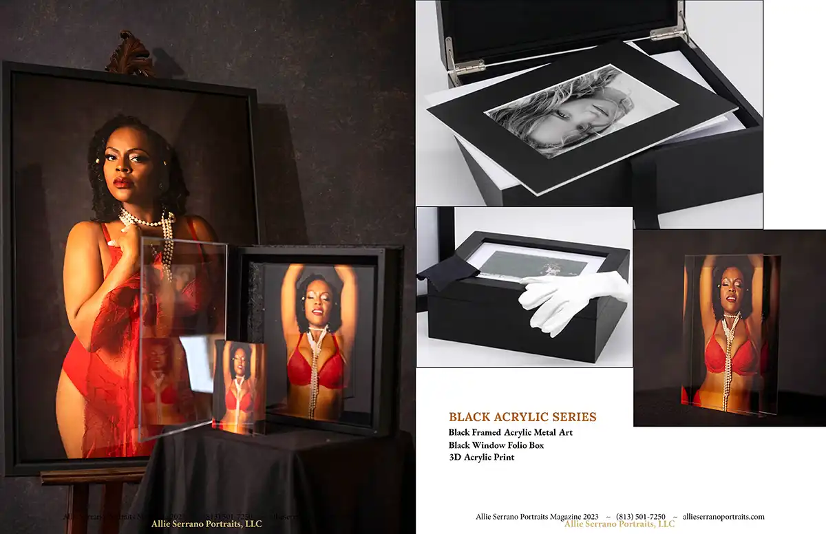 the black acrylic series