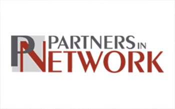 partners in network logo, pin,