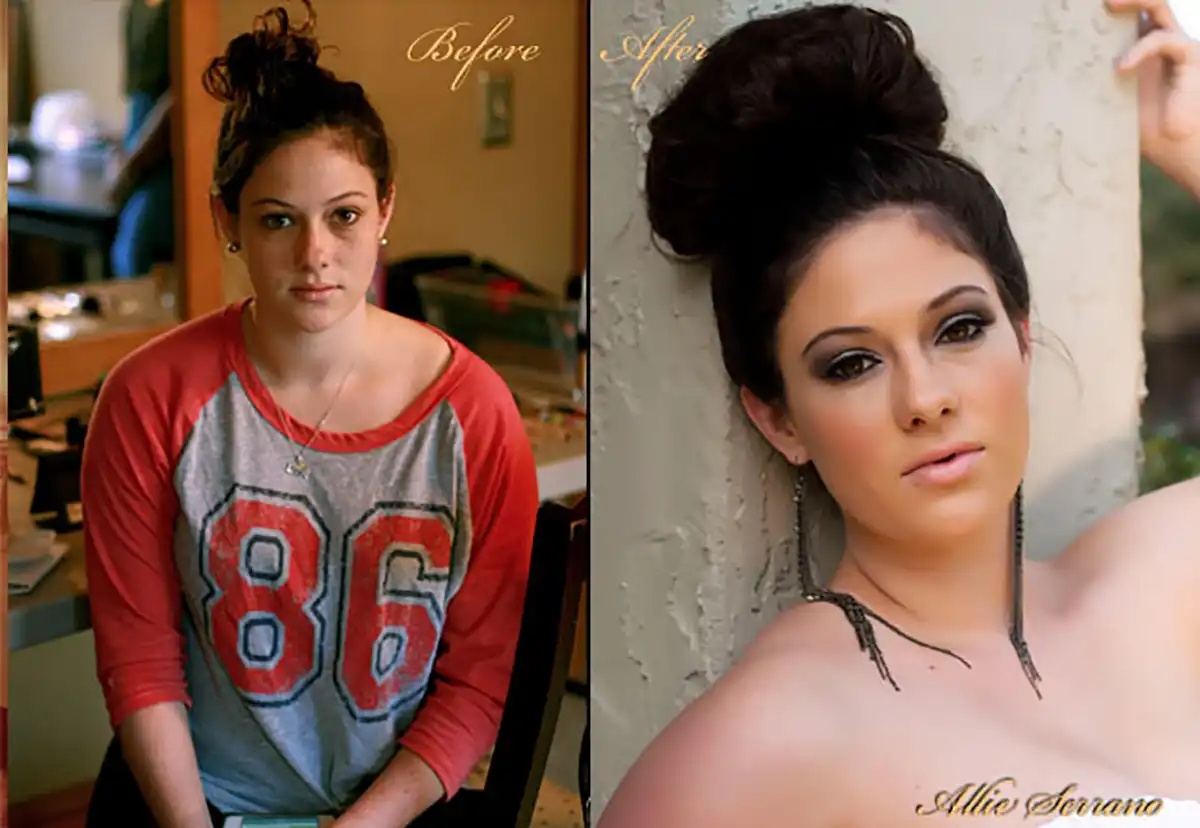 before and after portrait, before after, before after photoshoot makeover