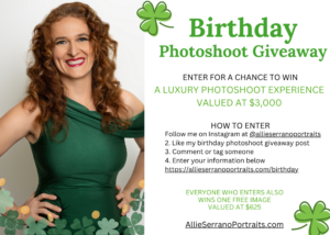 birthday photoshoot giveaway
