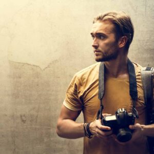 man with camera