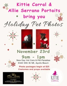 Holiday Pet Photoshoot 2024